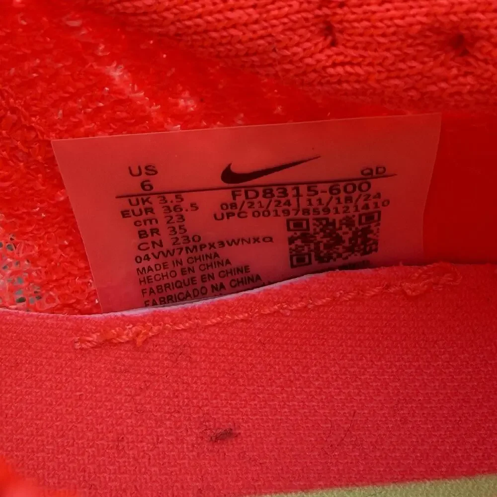 Nike Air Zoom Alphafly NEXT% 3 Bright Crimson Lime Blast Women’s SZ 6 FD8315-600